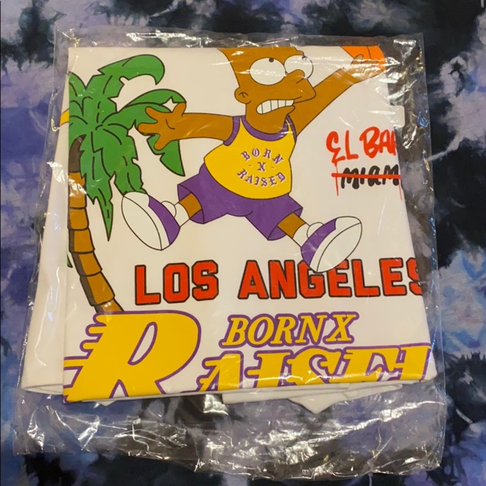 Born X Raised El Barto Lakers shirt
